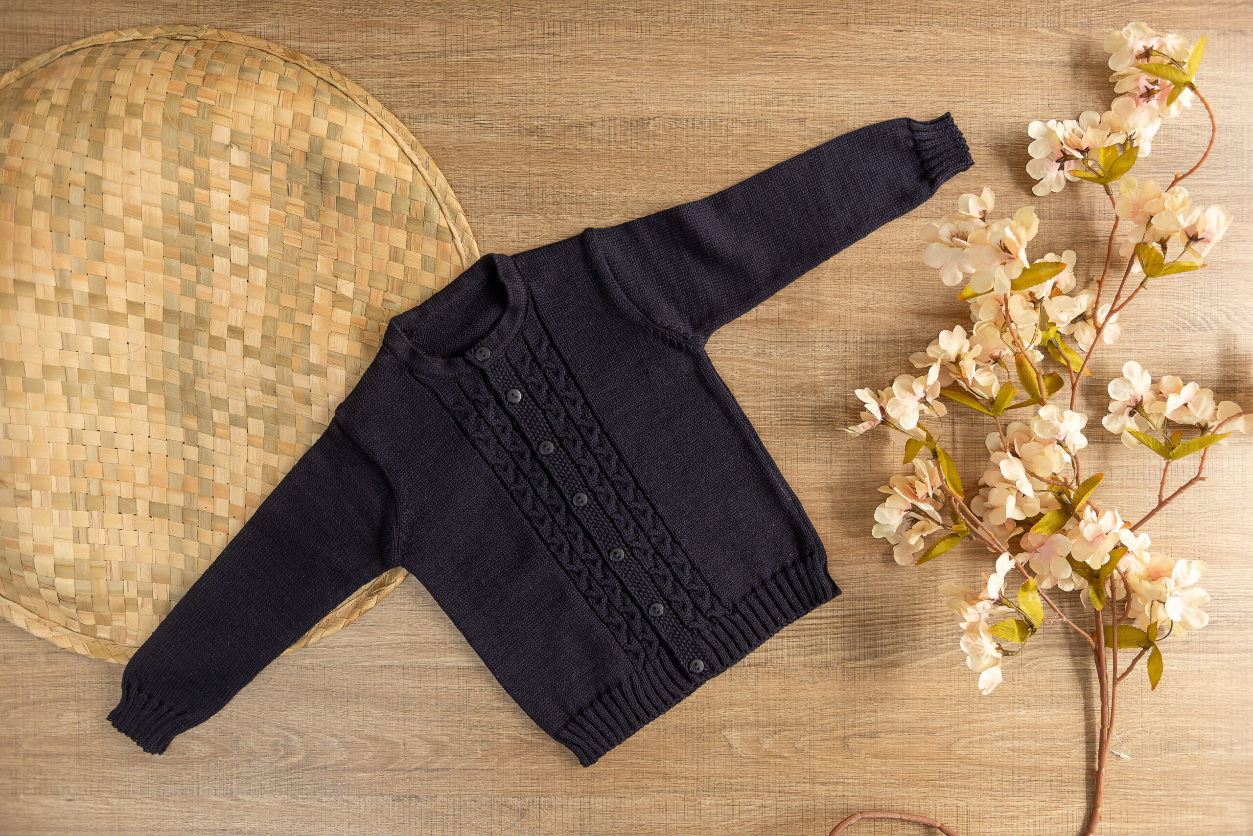 Cardigã Tricot lã acrílica 