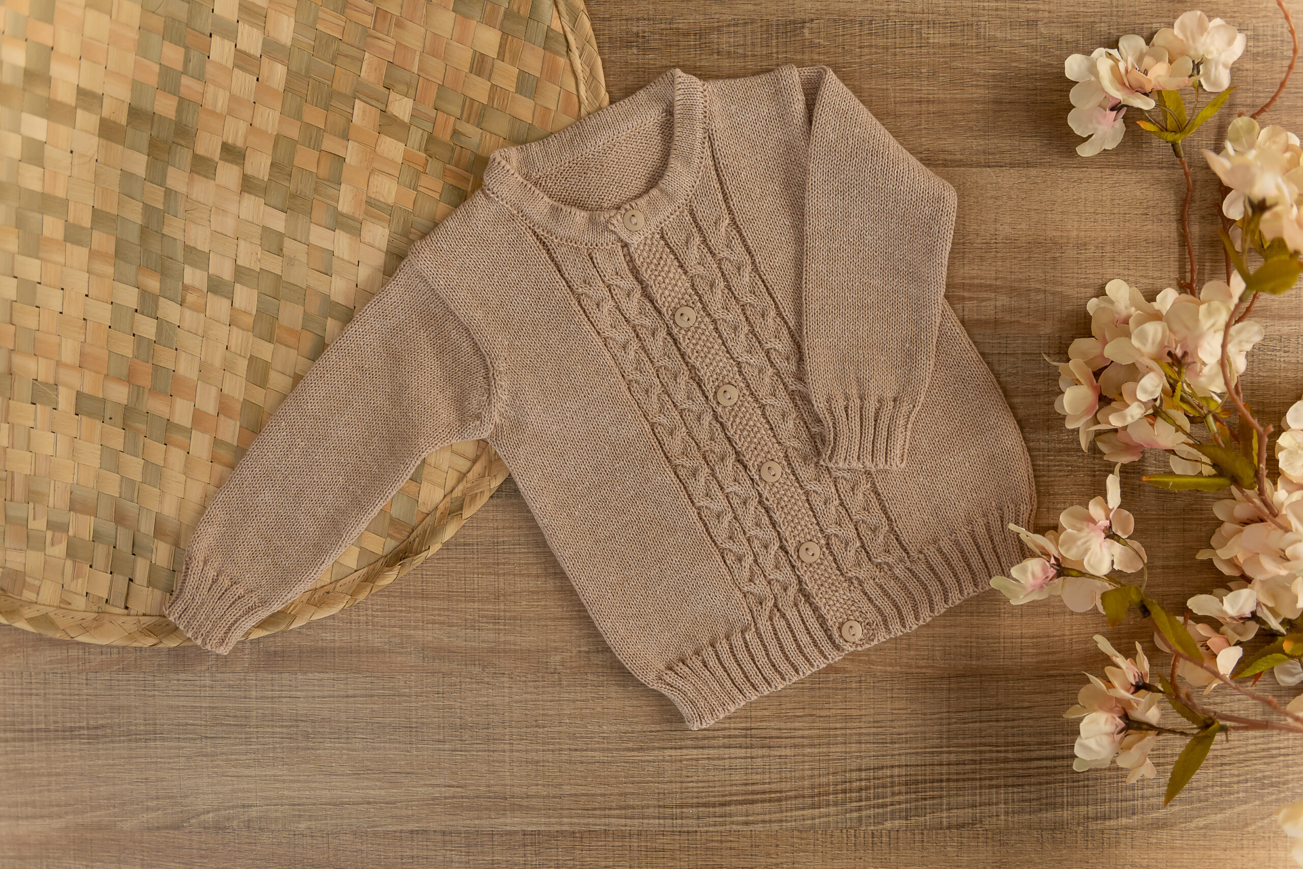 Cardigã Tricot lã acrílica 